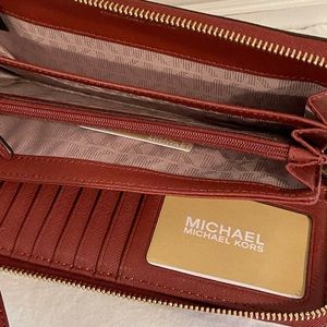 Michael Kors Wallet, Brick Red, NWT